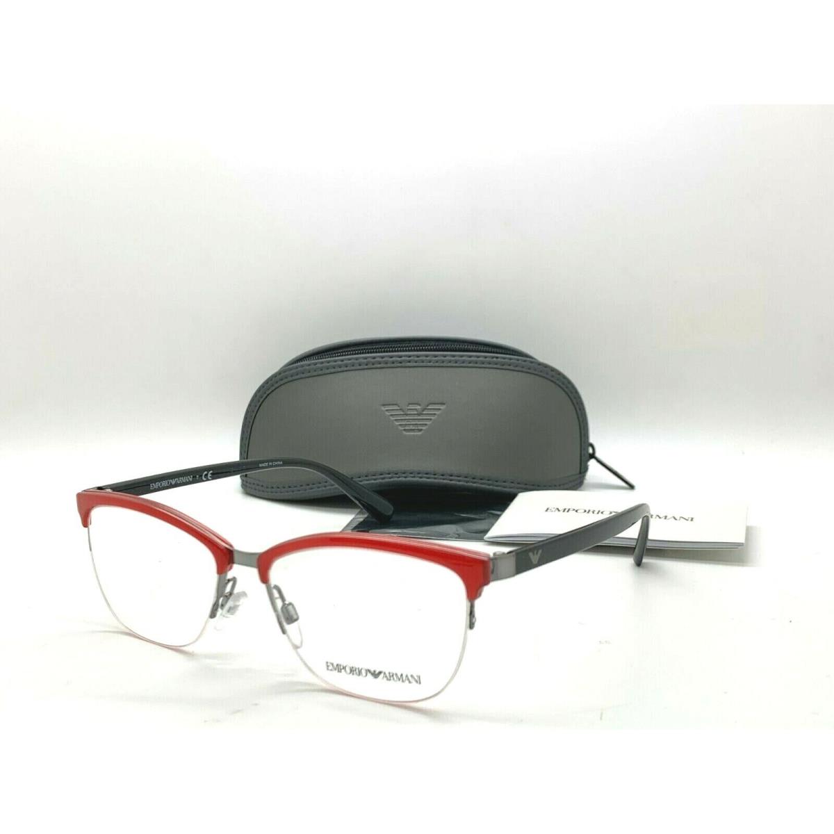 Emporio Armani Optical Eyeglasses EA 1066 3207 Gunmetal/opal Red 54-16-140MM