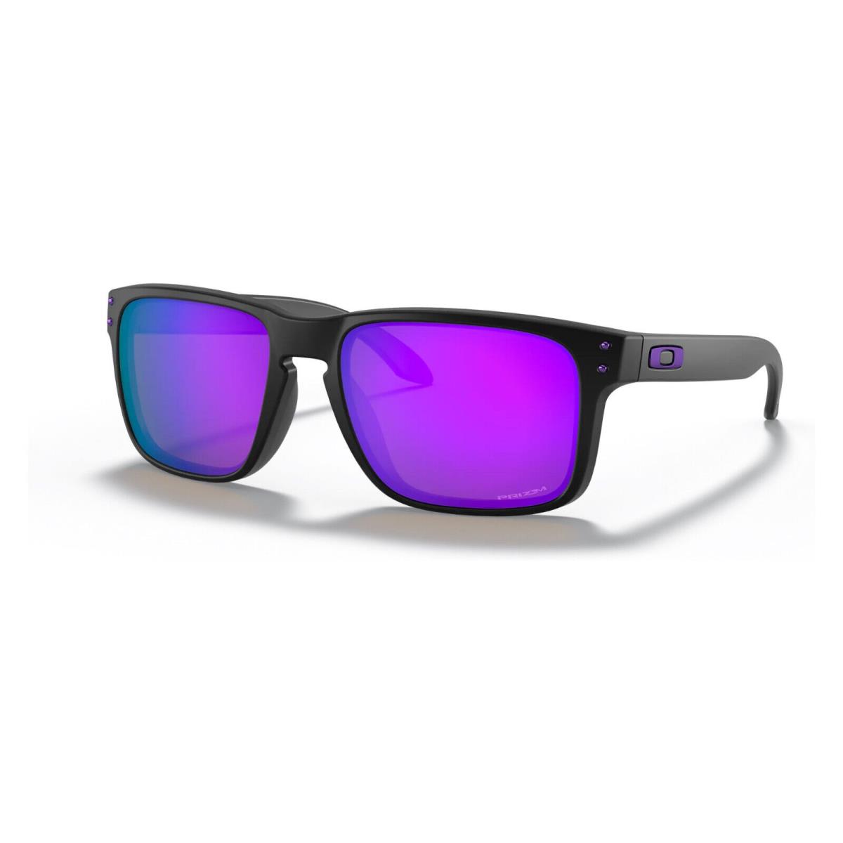 Oakley Holbrook Sunglasses - Matte Black W/prizm Violet - 2024