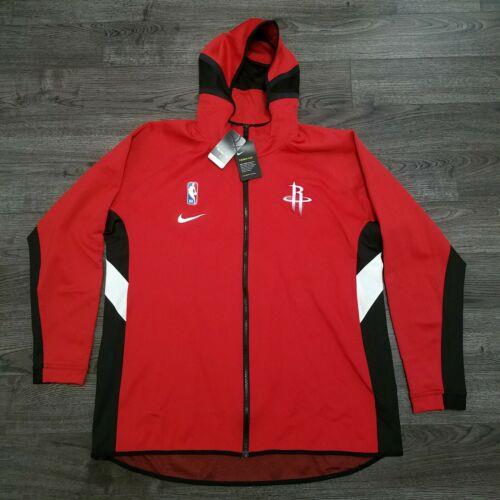 Nike Nba Houston Rockets Therma Flex Showtime Hoodie Jacket Mens XL Tall Red