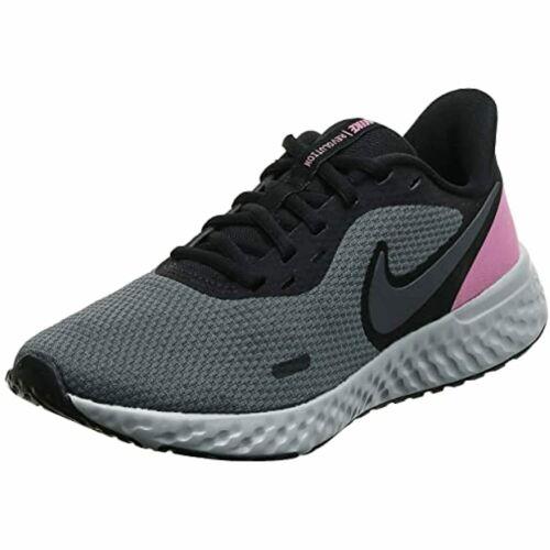 Nike Women`s Revolution 5 Running Shoe Black/psychic Pink-dark Grey 8.5