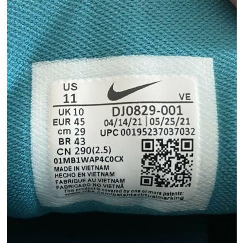 nike us 11 in cm