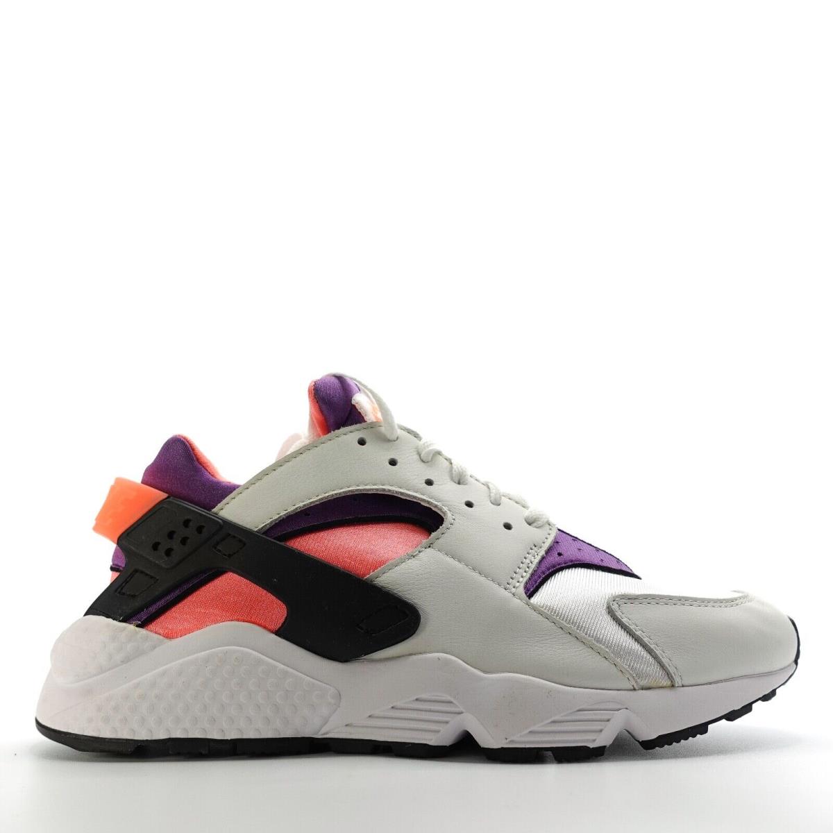 Sz 10 Nike Men`s Air Huarache White Purple Bright Mango Running Shoes DD1068-101
