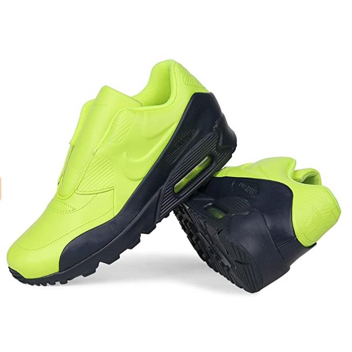 Nike Sacai x Nikelab Air Max `90 Slip-on Women`s Shoe Volt/obsidian Sz 10.5