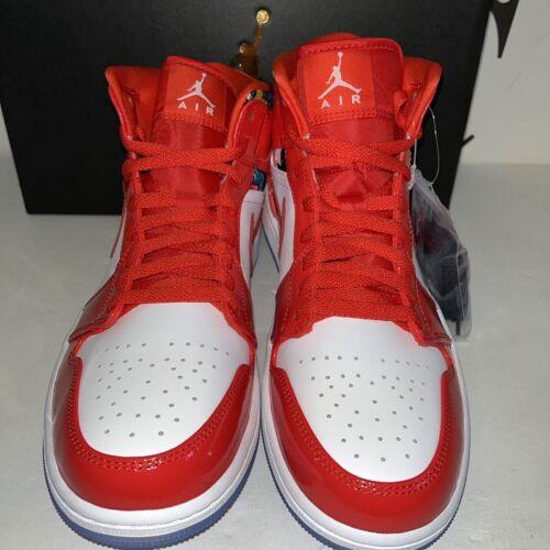 red and white jordan 1 men