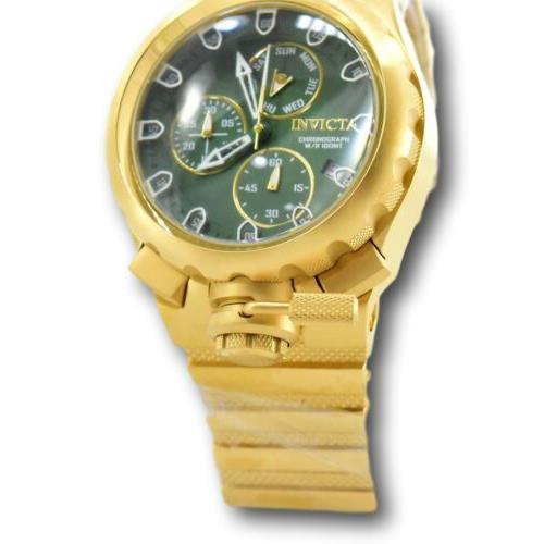 Invicta watch COALITION FORCES - Green Dial, Gold Band, Gold Bezel