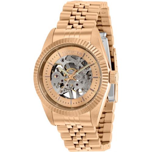 Invicta Women`s Specialty Mechanical Rose Gold Tone Stainless Steel Watch 36455