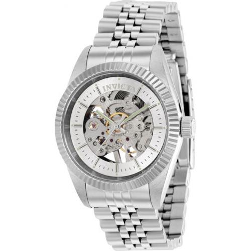 Invicta Women`s Specialty Mechanical Skeleton Dial Stainless Steel Watch 36446