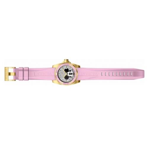 Invicta watch Disney - Multicolor Dial, Pink Band, Gold Bezel