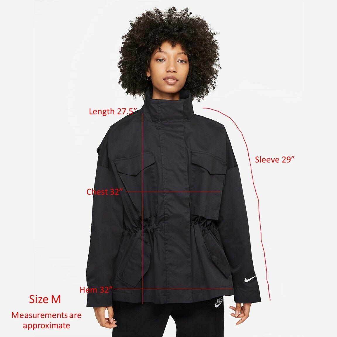 Nike Sportswear Essentials M65 Women`s Jacket Black Baggy Military DD5985-010 M