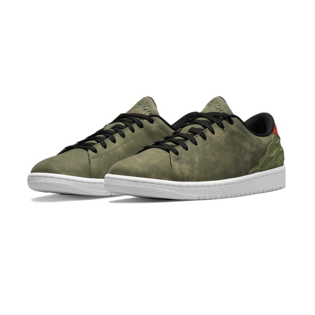 Nike Men`s Air Jordan 1 Centre Court `oil Green` Shoes DJ2756-300 - Oil Green