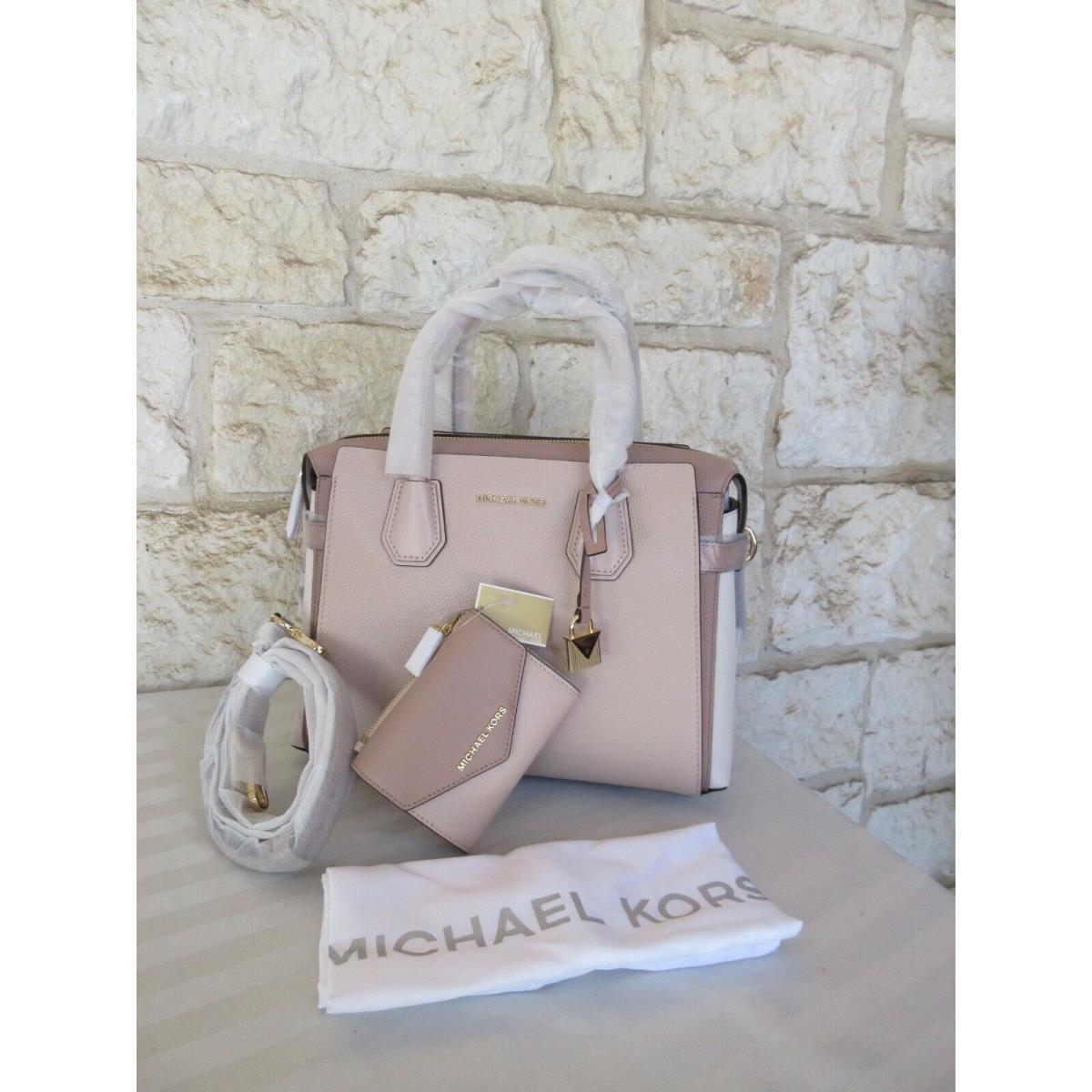 MICHAEL Michael Kors SAMIRA FLAP - Across body bag - soft pink/light pink -  Zalando.co.uk