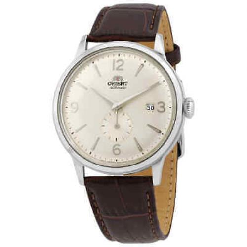 Orient Bambino Automatic Beige Dial Brown Leather Men`s Watch RA-AP0003S