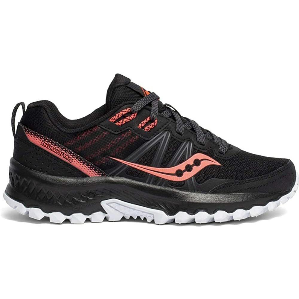 Saucony Women`s Excursion TR14 Trail Running Shoes Black/Coral