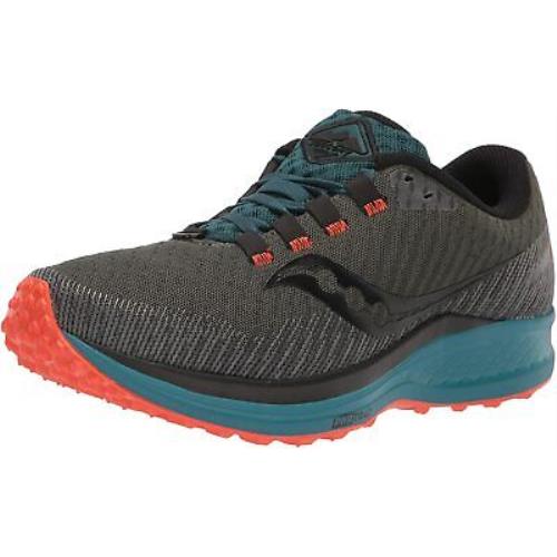 Saucony Men`s Canyon TR Trail Running Shoes Pine/Orange