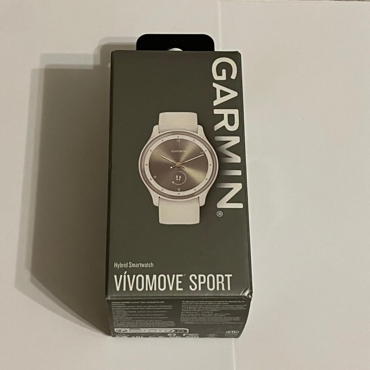 Garmin Vivomove Sport Ivory/peach Gold Hybrid Smartwatch 010-02566-01