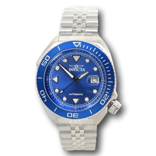 Invicta watch Pro Diver - Blue Dial, Silver Band, Blue Bezel