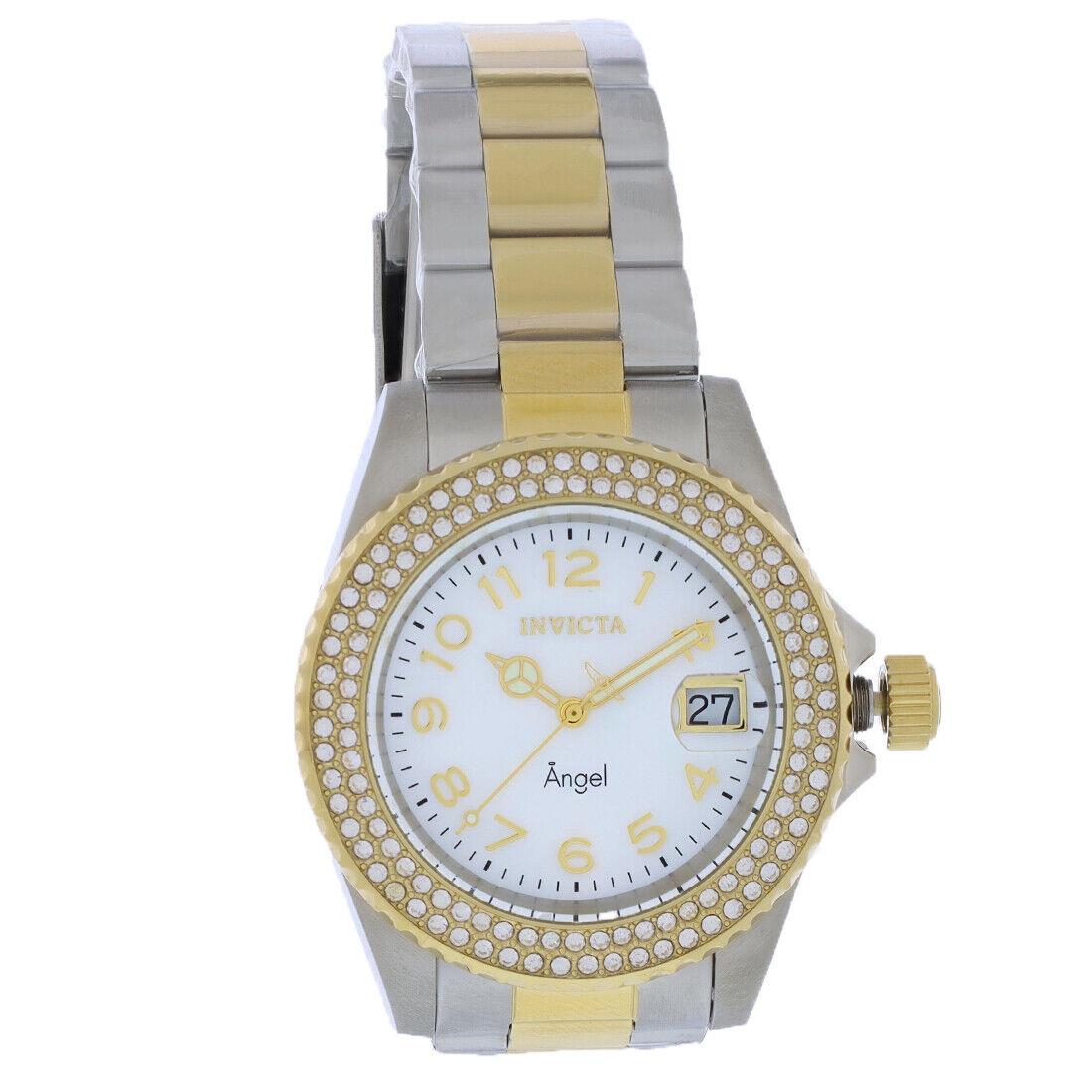 Invicta Angel Ladies Two-tone Stainless Steel Quartz Watch 28675