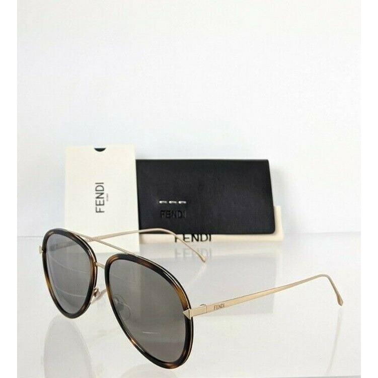 Fendi FF 0155 Sunglasses 0C1UE Tortoise Gold Frame 0155/S