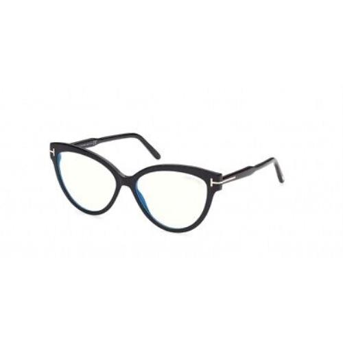 Tom Ford FT5763B-001-56 Shiny Black Eyeglasses