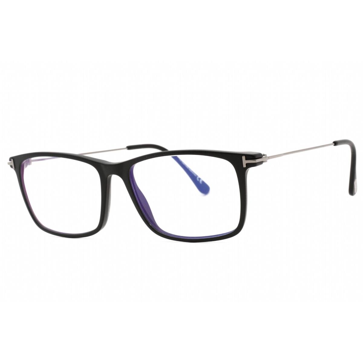 Tom Ford FT5758-B 002 Eyeglasses Matte Black Clear Frame 56mm