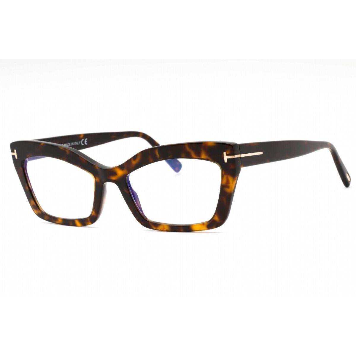 Tom Ford FT5766-B 052 Eyeglasses Havana Frame 54 mm