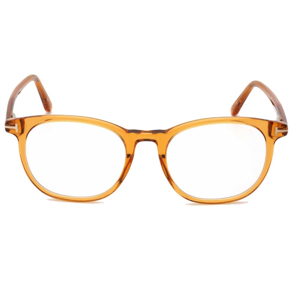 Tom Ford Men`s Eyeglasses Yellow/other Full-rim Plastic Oval Frame FT5754-B 041