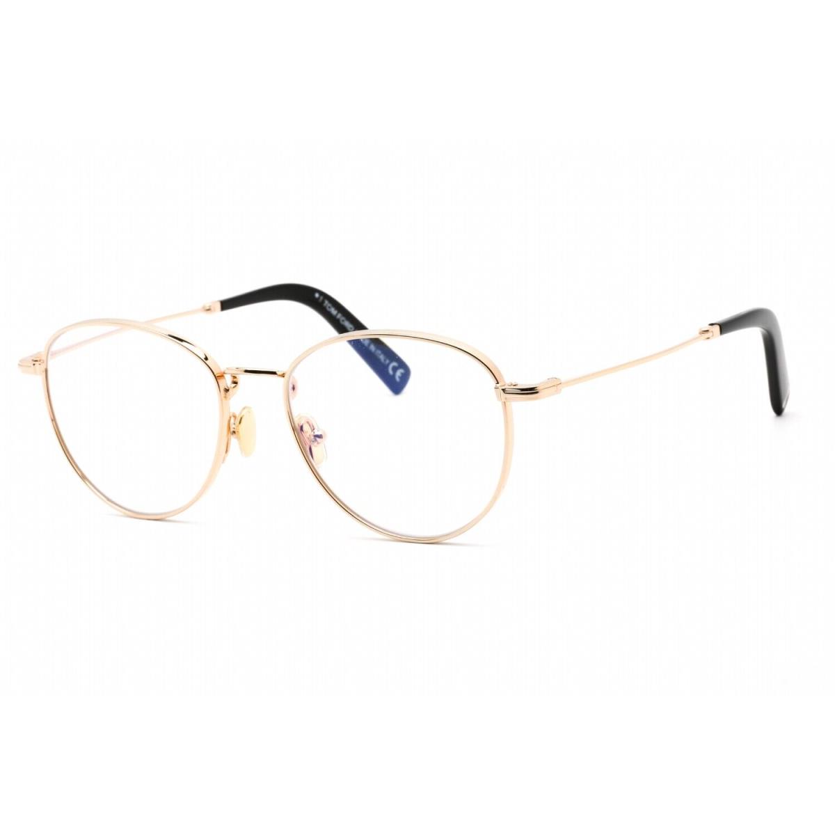 Tom Ford FT5749-B 028 Eyeglasses Shiny Rose Gold Frame 52mm