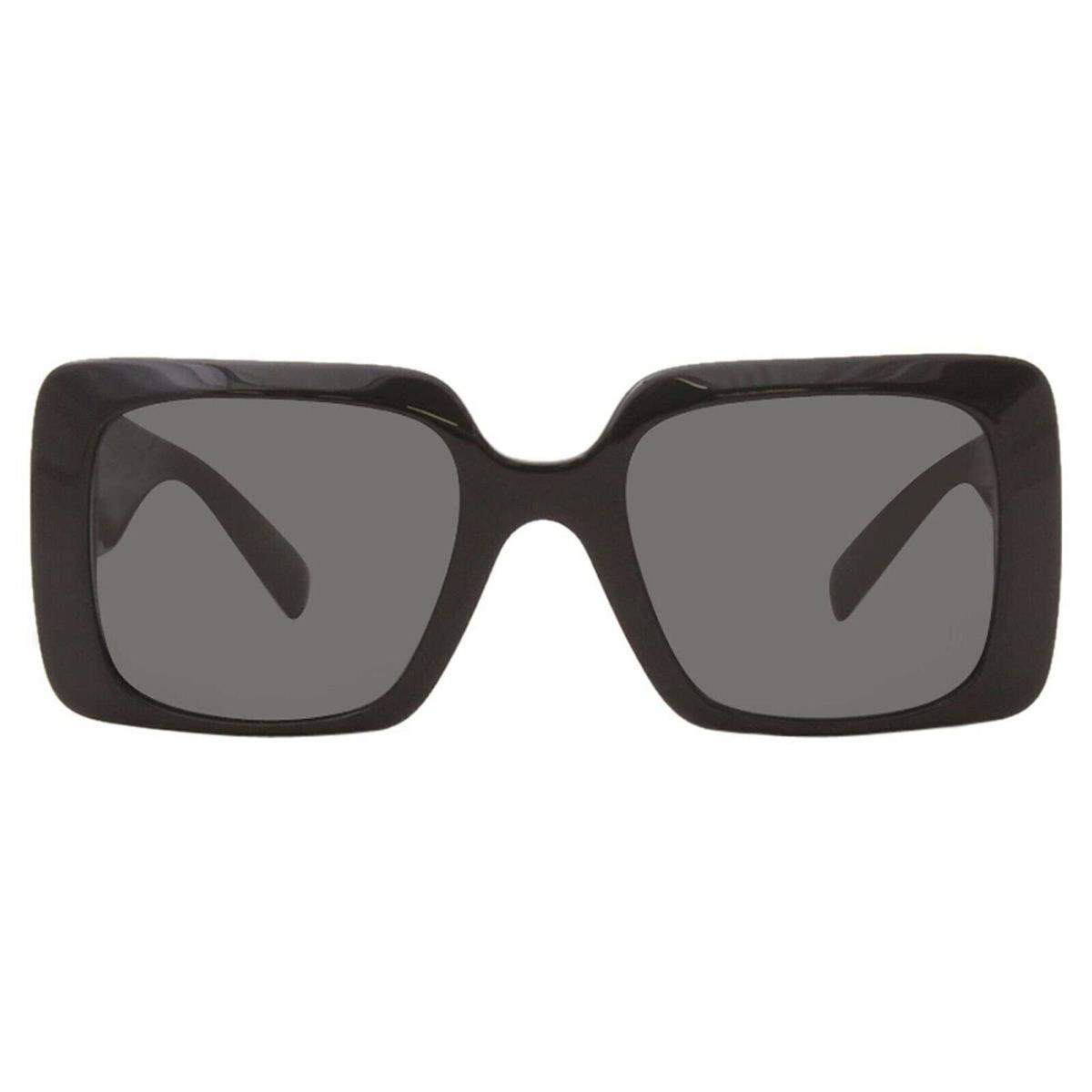 Versace VE 4405 GB1/87 Black Plastic Rectangle Sunglasses Grey Lens