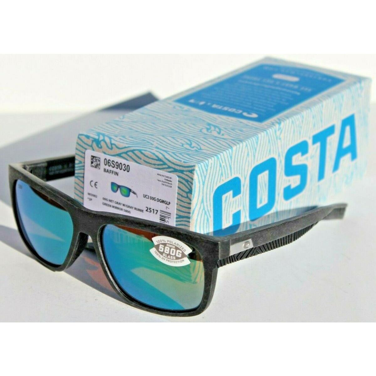 Costa Del Mar Baffin 580G Polarized Sunglasses Net Gray/green Mirror Untangled