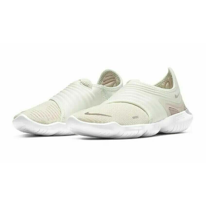 Nike Free RN Flyknit 3.0 Running Shoes AQ5708-200 Women`s Shoe Size 9 Beige/mesh