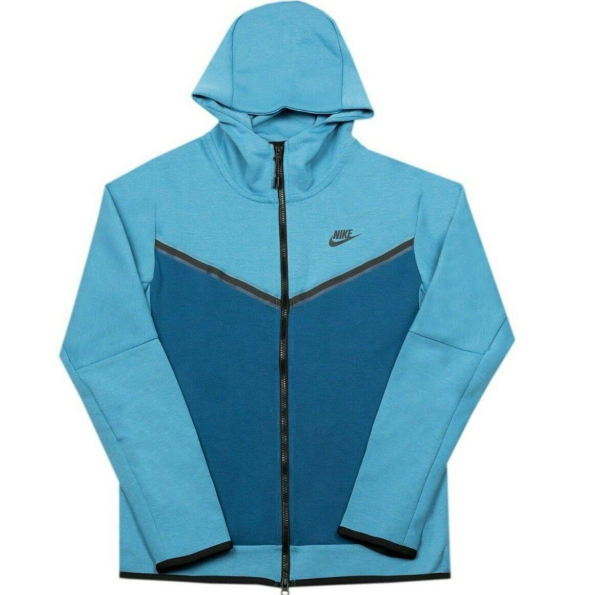 Nike Nsw Tech Fleece Hoodie - CU4489 469 - Dutch Blue / Black - Size: 2XL