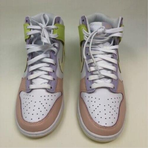 Nike Womens Dunk High Sneakers Shoes Multicolor DD1869-108 Lace Up 6.5M