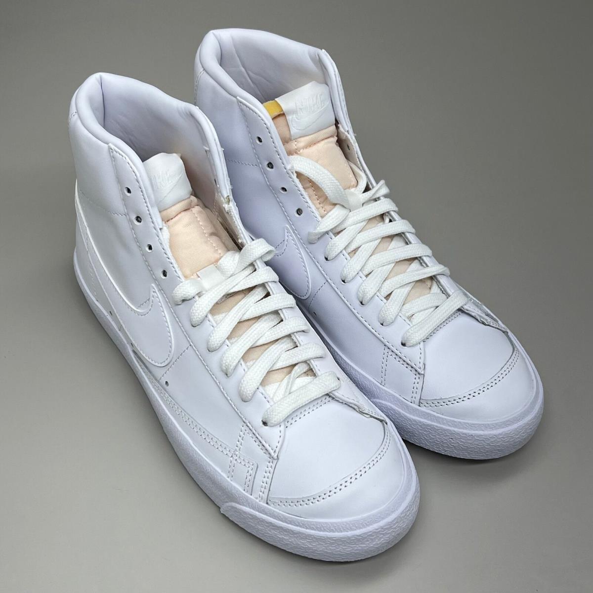 Nike Blazer Mid 77` High-top Shoes SZ Womens 6 Mens 4.5 White Peach CZ1055-117 - White and Peach, Frame: White and Peach, Exterior: White and Peach