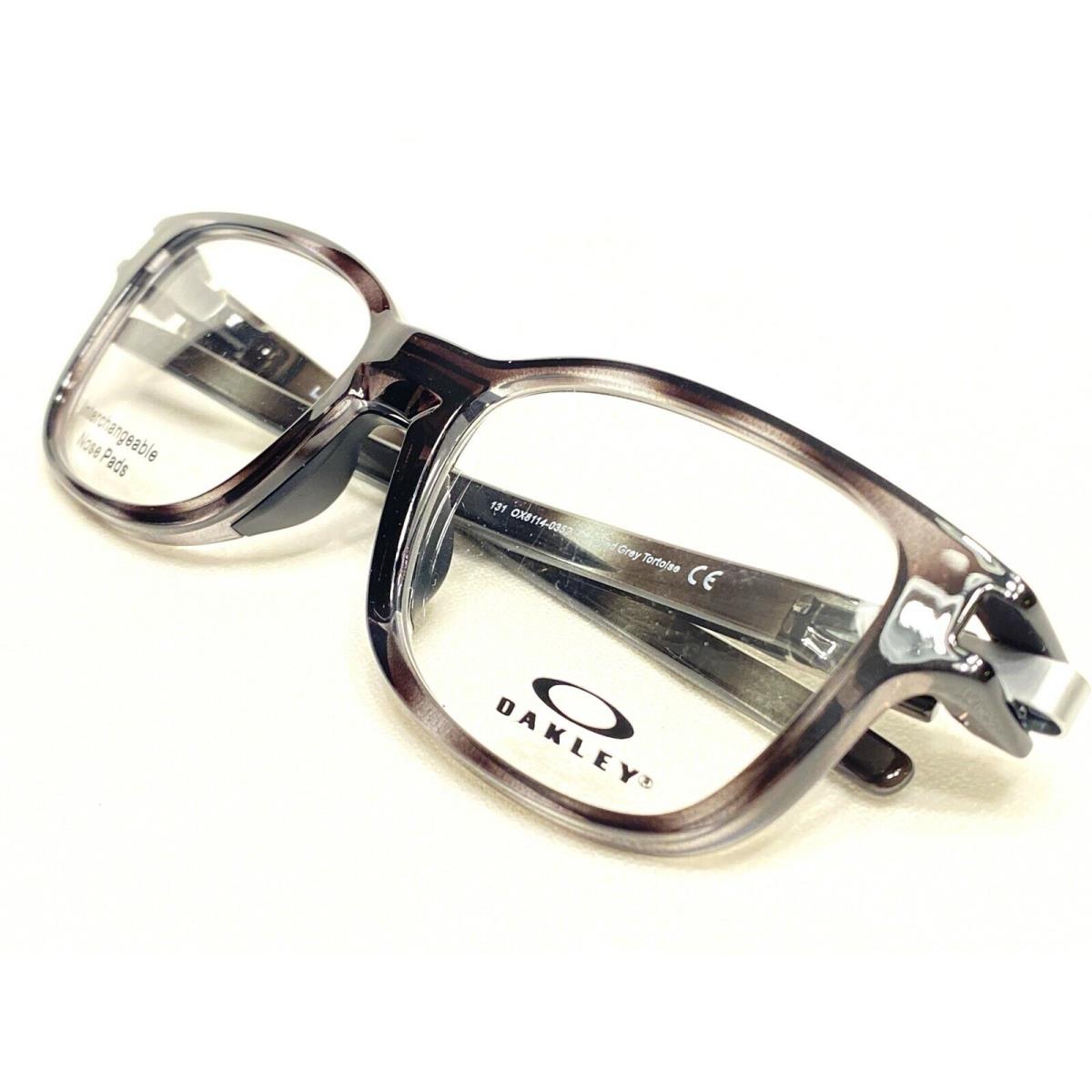 Oakley Latch SS OX8114-0352 Mens Polished Grey Tortoise Eyeglasses Frames 52 - Grey Tortoise , Polished Grey Tortoise Frame, 0352 Manufacturer
