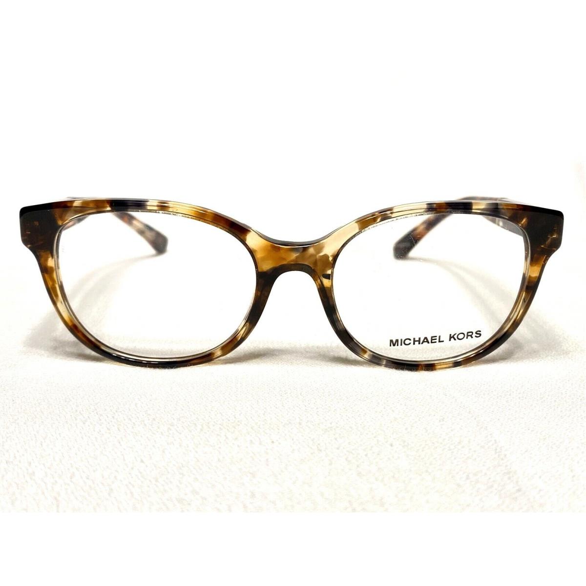 Michael Kors Rania Iii MK4032 3169 Womens Tortoise Eyeglasses Frames 49/17 - Tortoise & Gold, Frame: Tortoise & Gold Accents, Manufacturer: 3169