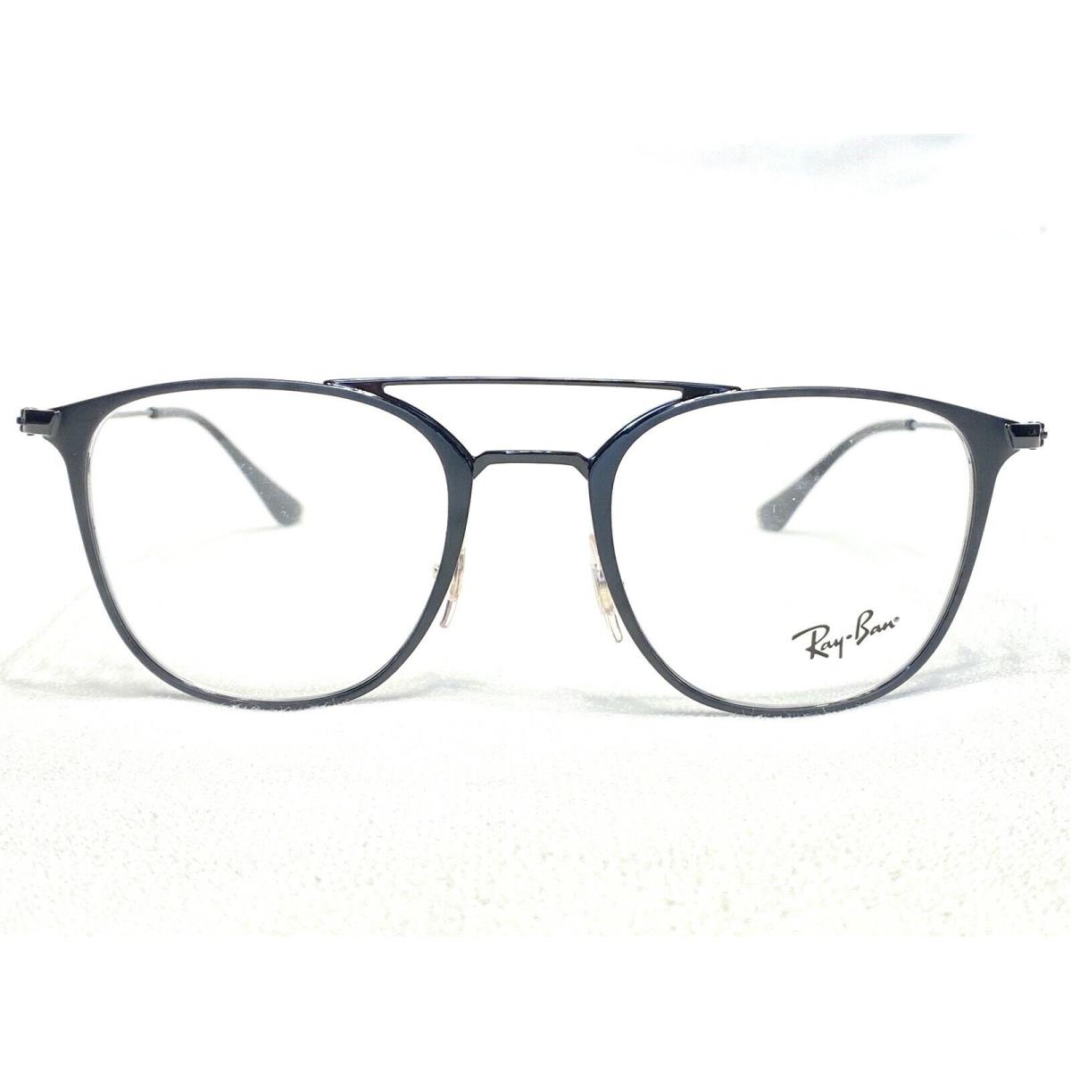 Ray Ban RB6377 2904 Black Round Aviator Modern Eyeglasses Frames 50/21 145