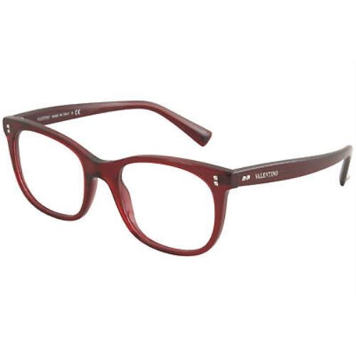 Valentino Eyeglasses VA3010 VA/3010 5115 Bordeaux Crystal Optical Frame 52mm