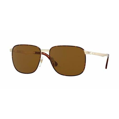 Persol PO2463S 107557 Havana Rectangle Square Polarized Men`s 59 mm Sunglasses