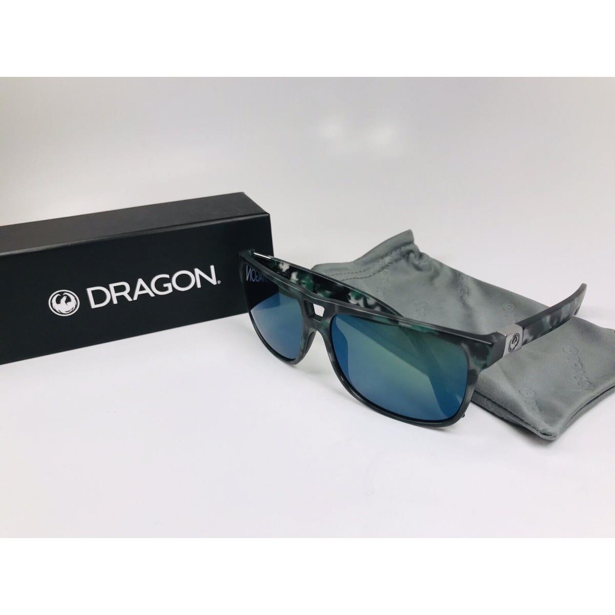 Dragon DR Roadblock Ion 342 Matte Olive Tortoise Sunglasses W/petrol Lenses