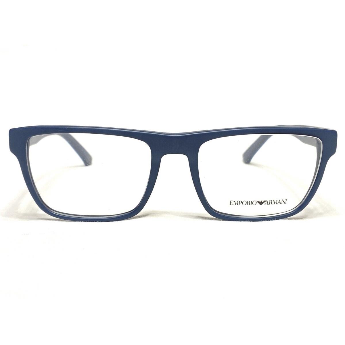 Emporio Armani EA3080 5504 Mens Blue Modern Eyeglasses Frames 53/18 140