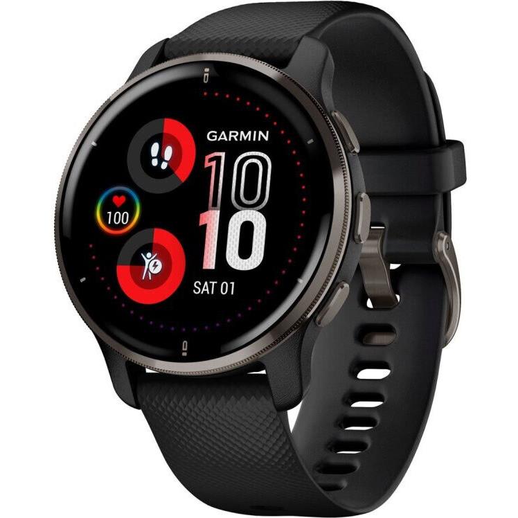 Garmin Venu 2 Plus Gps Smartwatch 43 mm Fiber-reinforced Polymer Slate - Band: Black