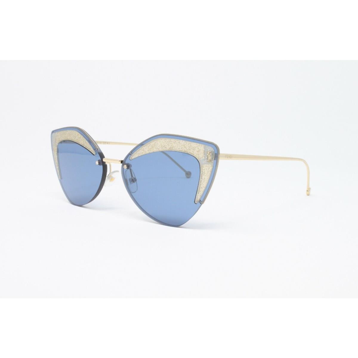 Fendi Women`s Sunglasses FF0355S Color ZI9 Transparent Teal 66mm