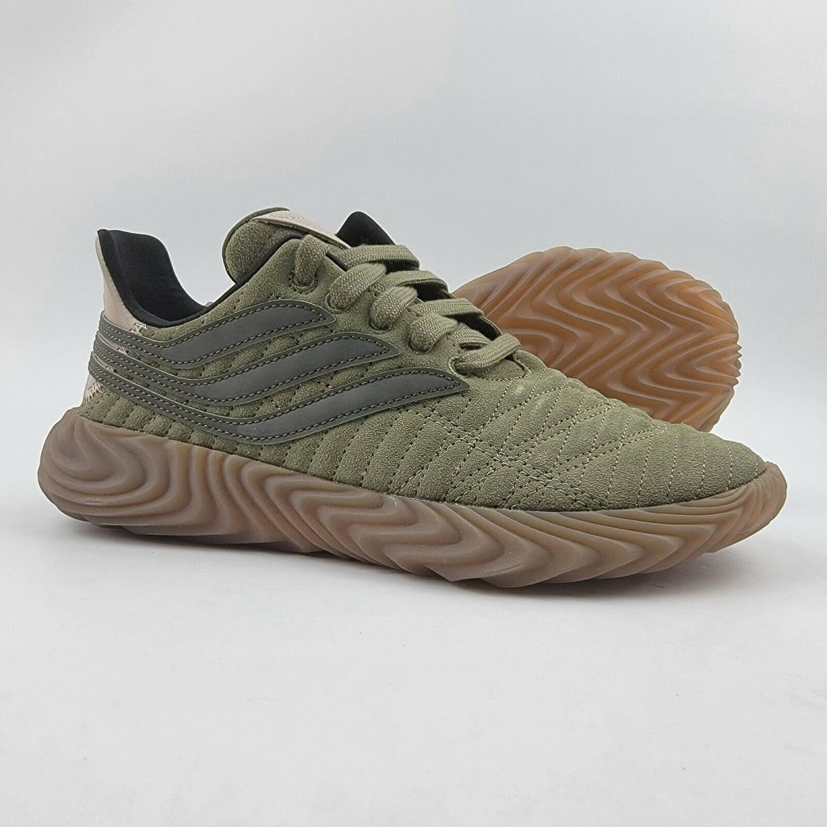 Adidas Sobakov Running Shoes Mens Size 6 Raw Khaki Cargo Green D98153