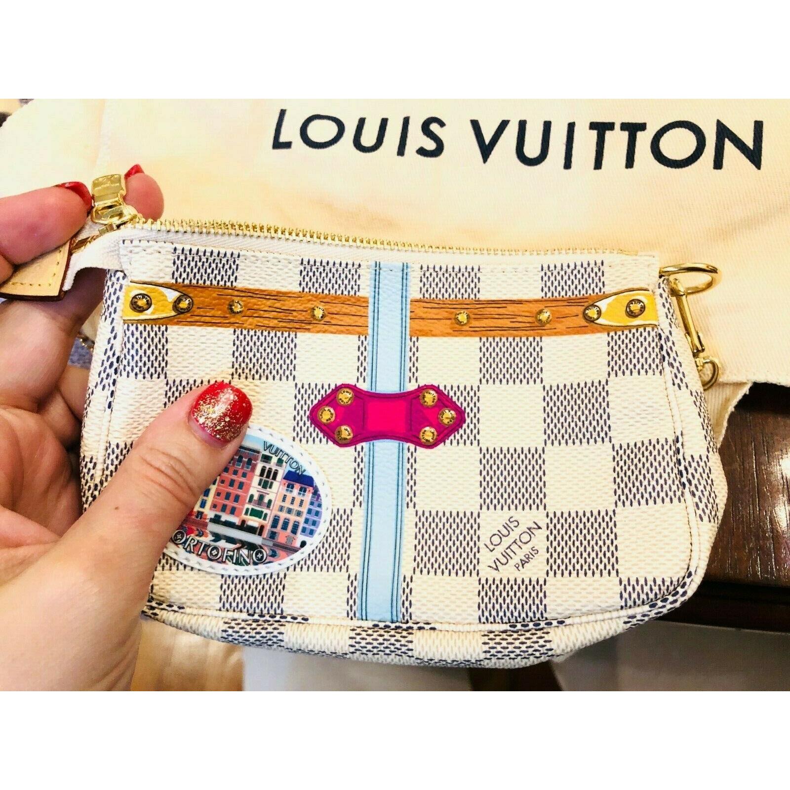 Portofino Mini Pochette Accessories Louis Vuitton Damier Azur Trunk Bag Pouch