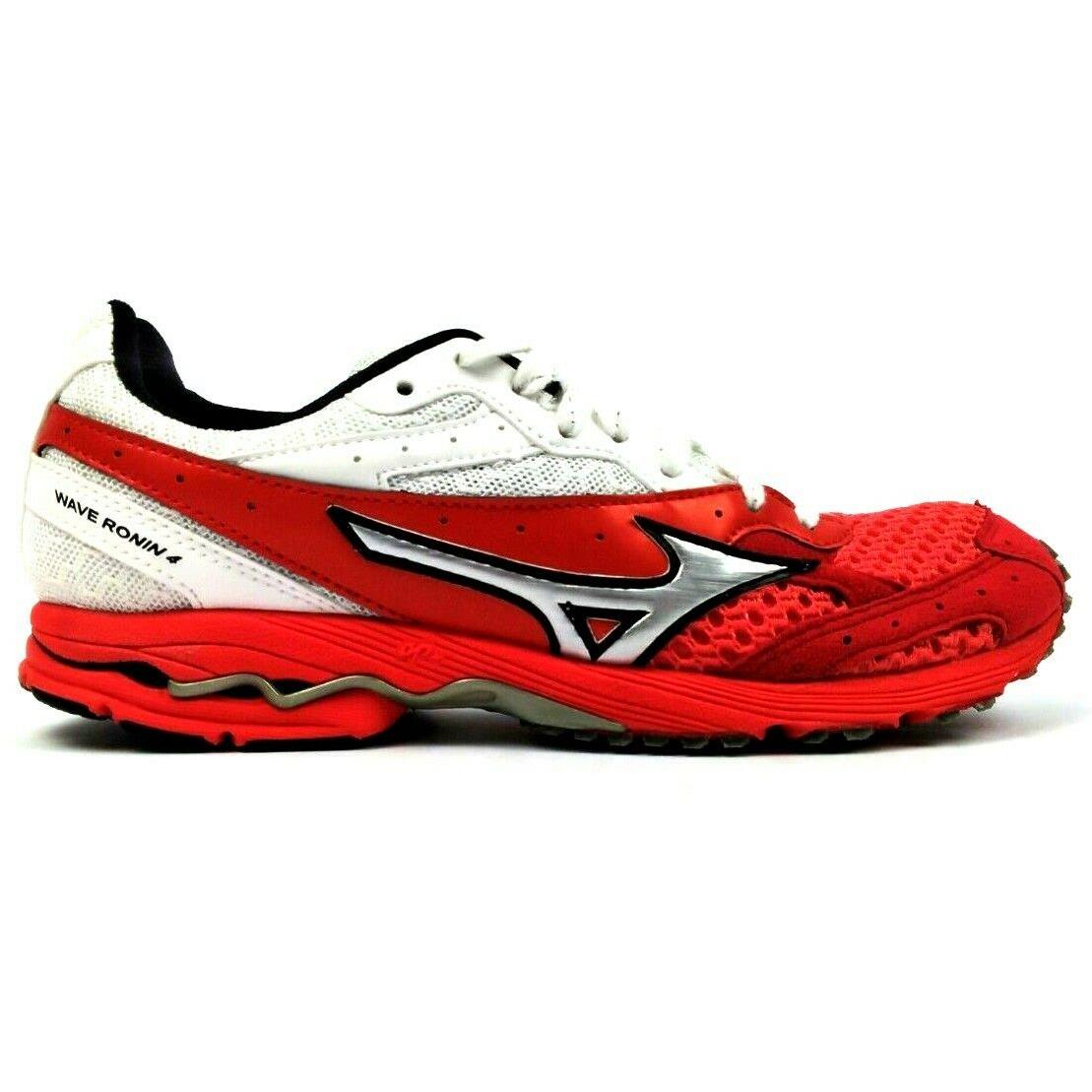 Mizuno Women`s Wave Ronin 4 Running Shoes Spicy Red White Silver Size 6.5W
