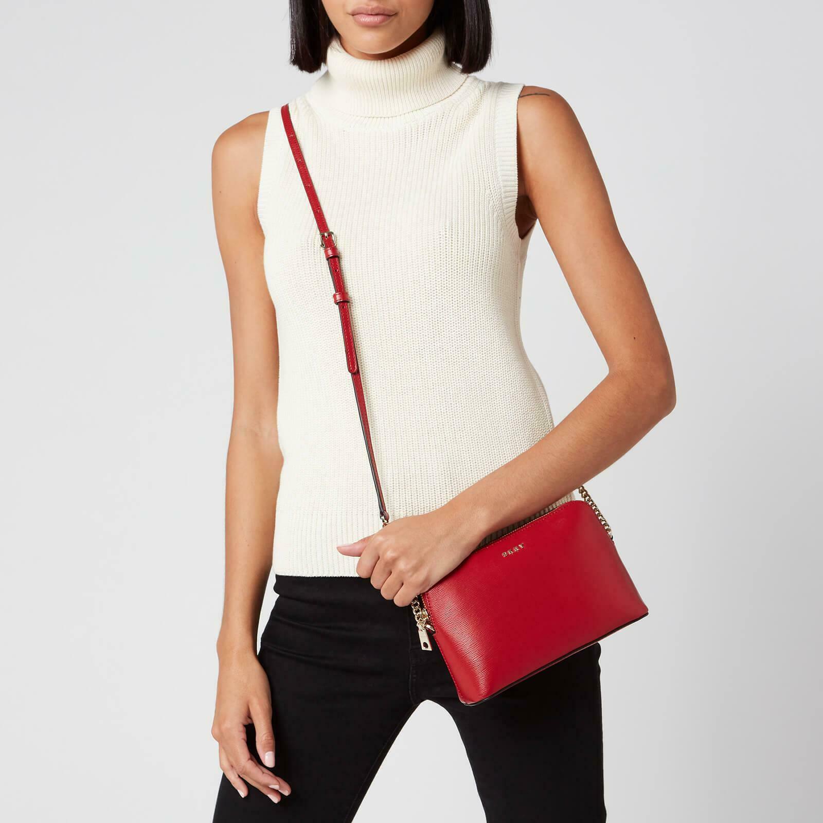 dkny leather bryant dome crossbody