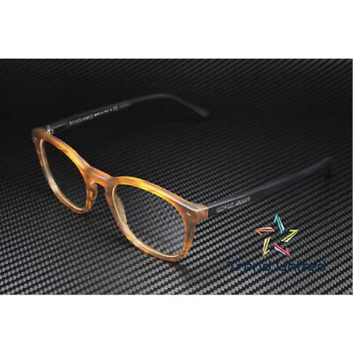 Giorgio Armani AR7074 5562 Mt Striped Lt Brown Demo Lens 50 mm Men`s Eyeglasses