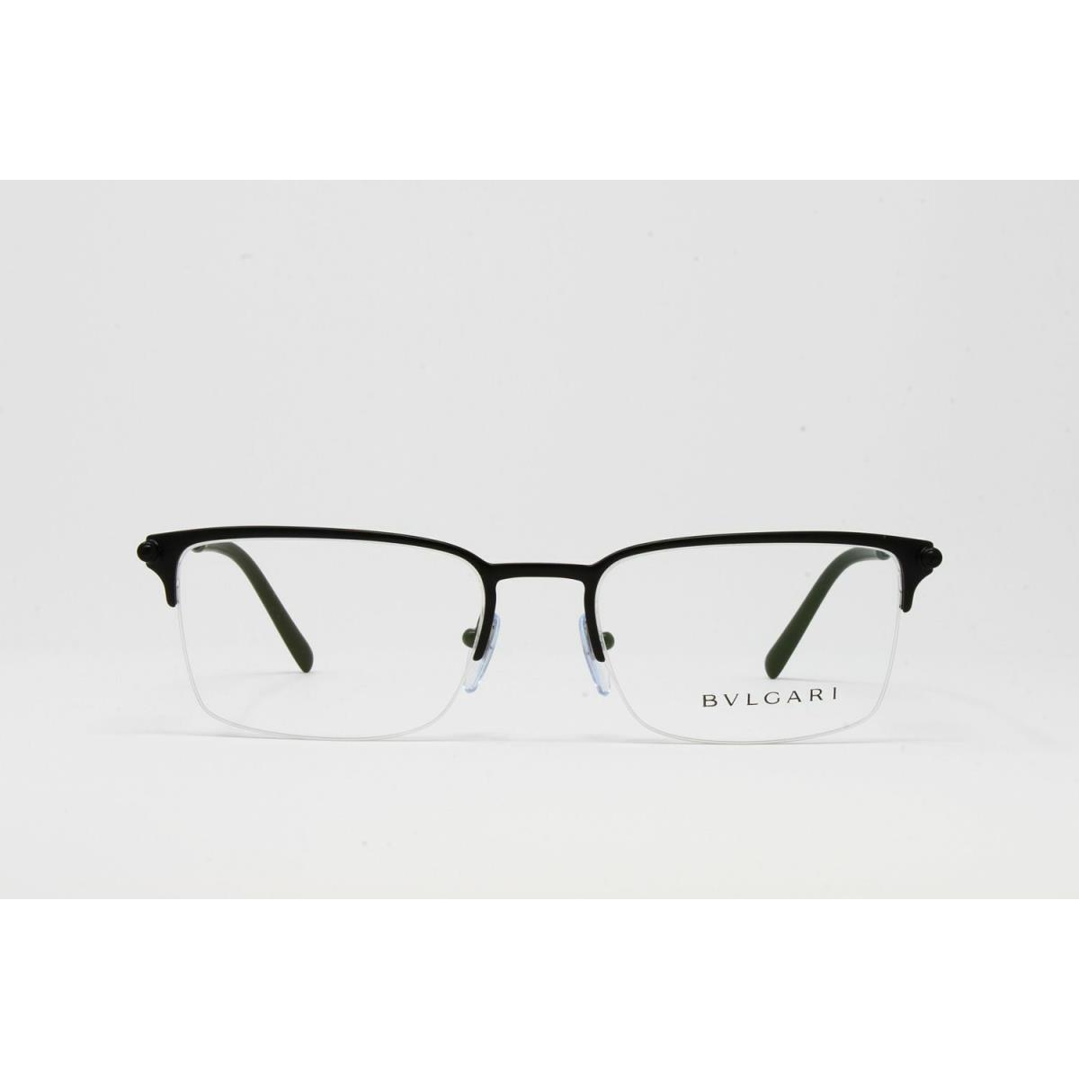 Bvlgari Bulgari Men`s Eyeglasses Half Rim BV1096 128 Matte Black 55mm