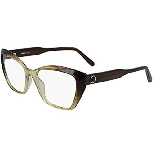 Salvatore Ferragamo SF2854 250 Brown Gradient Eyeglasses 55mm with SF Case