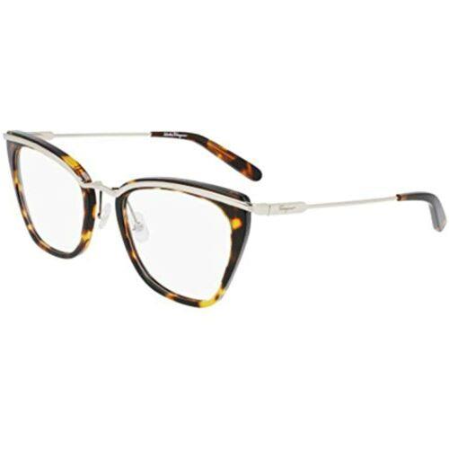 Salvatore Ferragamo SF 2205 272 Dark Tortoise Gold Eyeglasses 53mm W/case